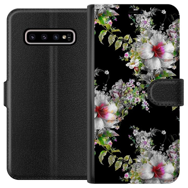 Samsung Galaxy S10+ Lommeboketui Blomststjerne