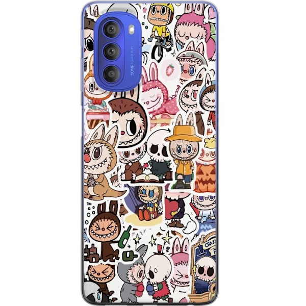 Motorola Moto G51 5G Gennemsigtig cover Labubu All-Stars – P