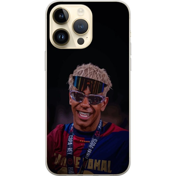 Apple iPhone 15 Pro Max Läpinäkyvä kuori  Lamine Yamal matkapuhelinkotelo tyylikkäässä urheilumuotoilussa