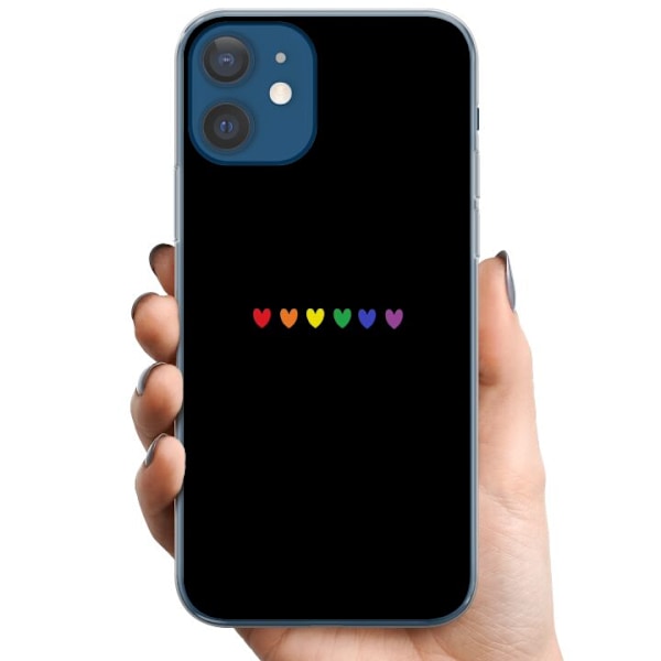 Apple iPhone 12  TPU Mobildeksel Stolt Hjerter