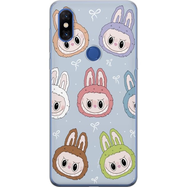 Xiaomi Mi Mix 3 Läpinäkyvä kuori Tähtikuvioitu hirviöasenne