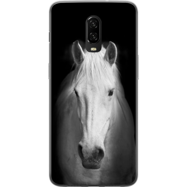OnePlus 6T Gennemsigtig cover Hvid Hest