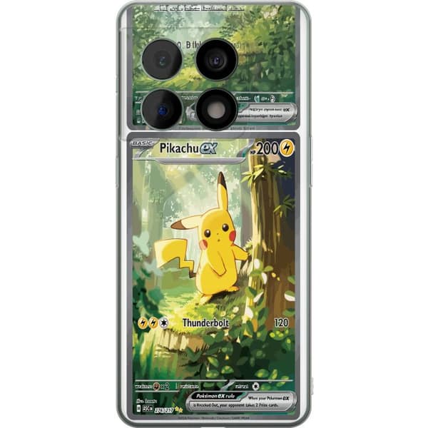 Kompatibelt Mobildeksel til OnePlus 10 Pro Pikachu grønn