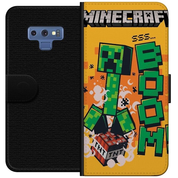 Samsung Galaxy Note9 Lompakkokotelo Minecraft Boom