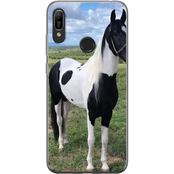 Huawei Y6 (2019) Genomskinligt Skal Hästmagi – stiliserad häst i lugn färgskala