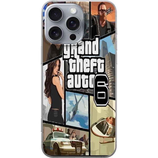 Apple iPhone 16 Pro Max Gennemsigtig cover Grand Theft Auto 6