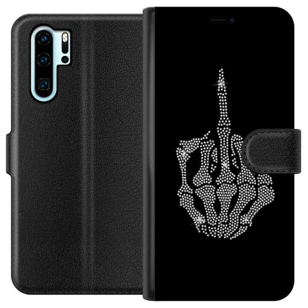 Kompatibel Tegnebogsetui til Huawei P30 Pro Fuck dig Bling