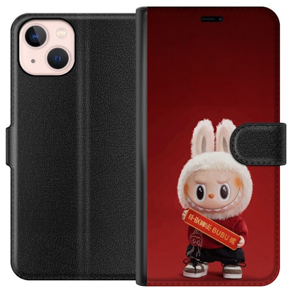 Apple iPhone 13 Lommeboketui Pop Mart The Monsters Labubu Lykk