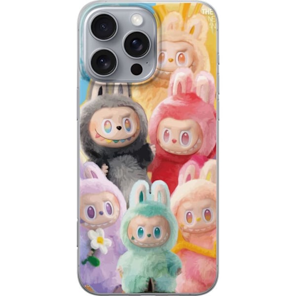 Apple iPhone 16 Pro Max Genomskinligt Skal Labubu Sketch Style – Handritat monster i tusch