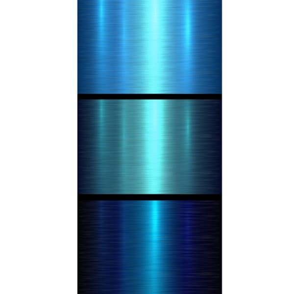 Kompatibelt Lommeboketui til Apple iPhone 13 Pro Blå Metalliske Striper