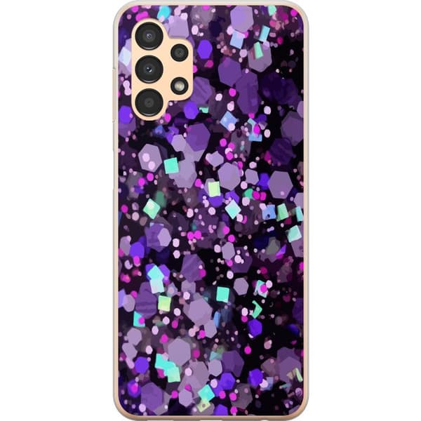 Kompatibelt Mobildeksel til Samsung Galaxy A13 Lilla Glitter
