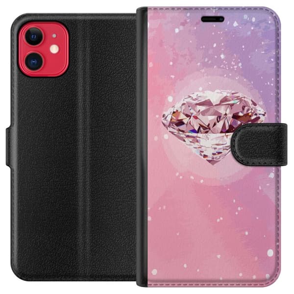 Yhteensopiva Lompakkokotelo Apple iPhone 11 Glitter Timantti