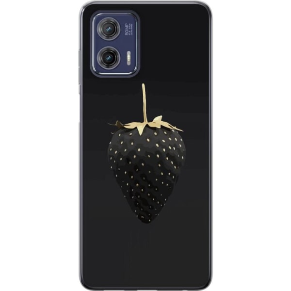 Motorola Moto G73 Gennemsigtig cover Luksus Jordbær