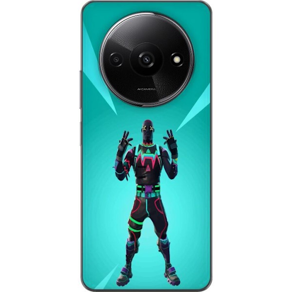 Xiaomi Redmi A3 Läpinäkyvä kuori musta ritari fortnite