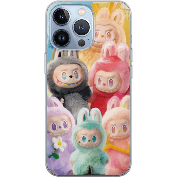 Apple iPhone 13 Pro Genomskinligt Skal Labubu Sketch Style –