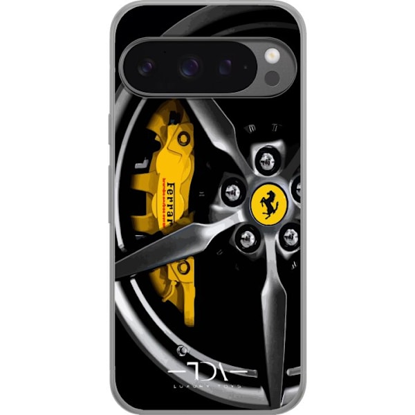 Google Pixel 9 Pro XL Gennemsigtig cover Ferrari bil