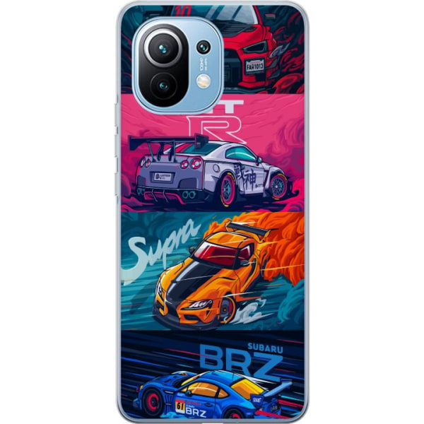 Xiaomi Mi 11 Gennemsigtig cover Subaru Racing