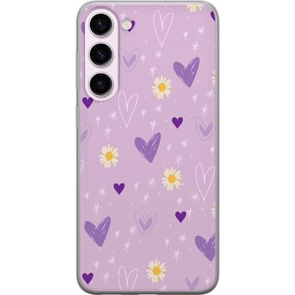 Samsung Galaxy S23+ Gennemsigtig cover Blomster