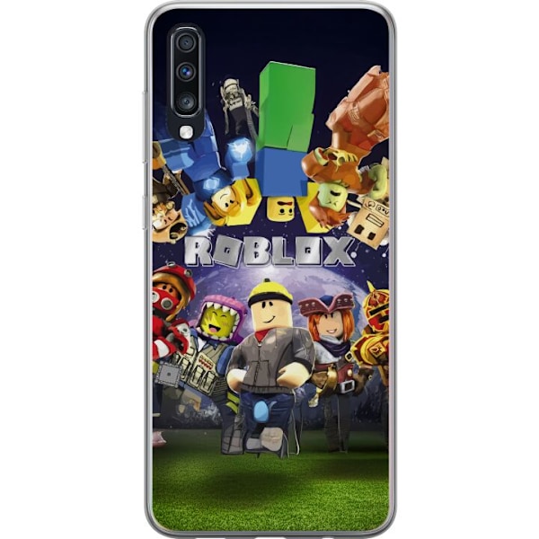 Samsung Galaxy A70 Gennemsigtig cover Roblox Verden - Gaming Eventyr for Børn og Unge