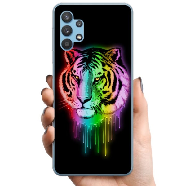 Samsung Galaxy A32 5G TPU Mobildeksel Neon Tiger