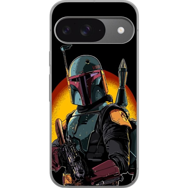 Google Pixel 9 Genomskinligt Skal The Mandalorian