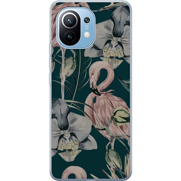 Xiaomi Mi 11 Gennemsigtig cover Flamingo