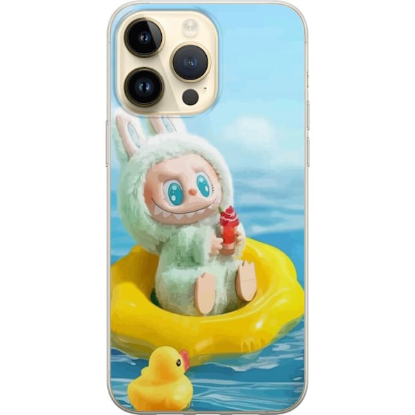 Apple iPhone 15 Pro Max Läpinäkyvä kuori Labubu Macaron-sar