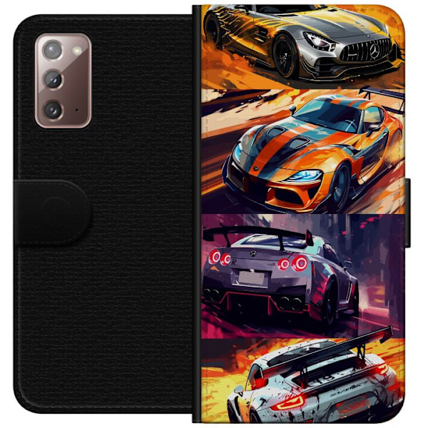 Samsung Galaxy Note20 Lompakkokotelo Ralli kuume - vauhdikas teema ralliautoilla