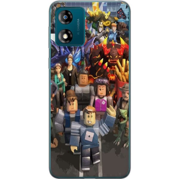 Kompatibelt Mobildeksel til Motorola Moto E13 Roblox