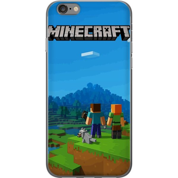 Apple iPhone 6 Läpinäkyvä kuori Minecraft Key Art
