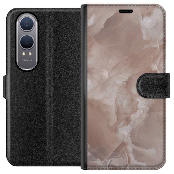 OnePlus Nord CE4 Lite Lommeboketui Marmor Rosa