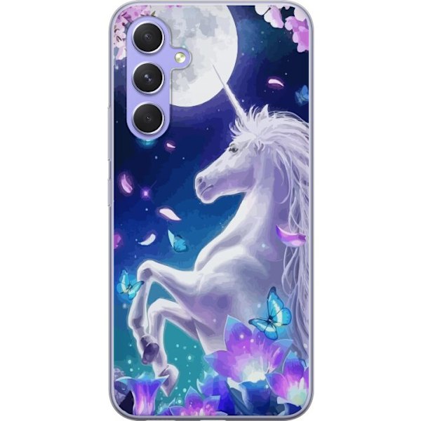 Samsung Galaxy A54 Genomskinligt Skal Unicorn