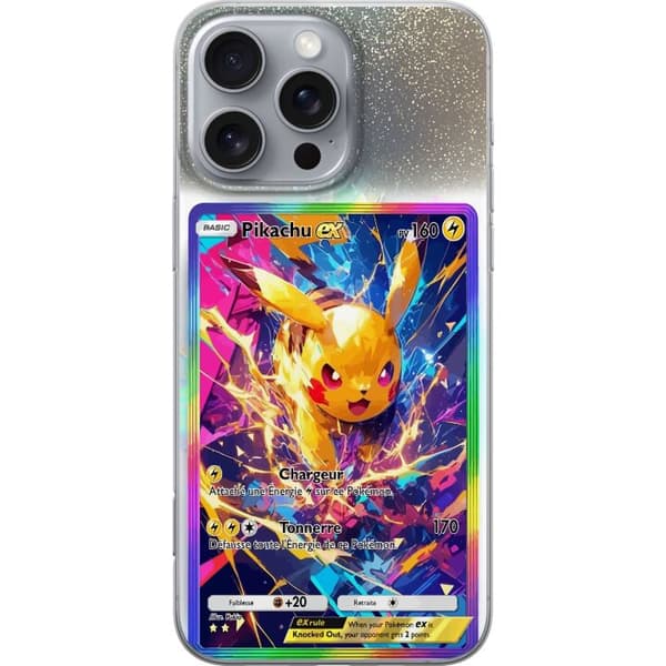 Kompatibelt Mobilskal till Apple iPhone 16 Pro Max Pikachu gul