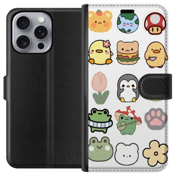 Apple iPhone 16 Pro Max Tegnebogsetui Kawaii Friends