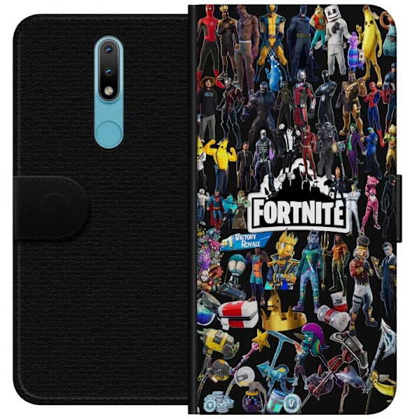 Nokia 2.4 Plånboksfodral Fortnite