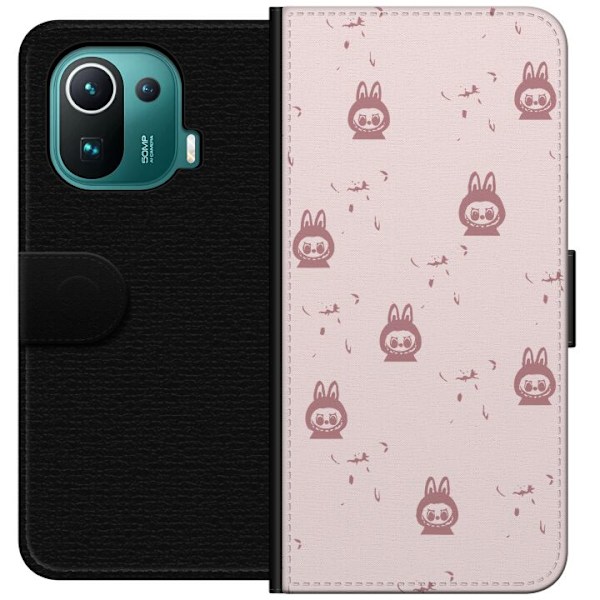 Xiaomi Mi 11 Pro Tegnebogsetui Labubu Neon Pop - Neonfarvet po