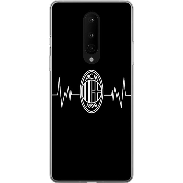 OnePlus 8 Gjennomsiktig deksel AC Milan