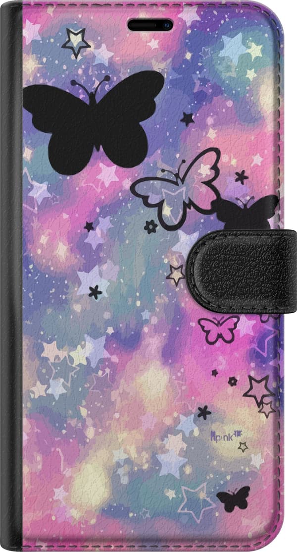 Kompatibelt Lommeboketui til Apple iPhone 12 mini sommerfugler