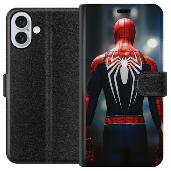 Apple iPhone 16 Plus Lommeboketui Spiderman