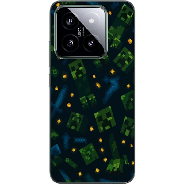Xiaomi 14 Läpinäkyvä kuori Minecraft Dungeons Mob