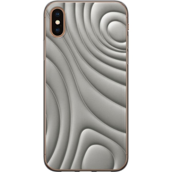 Apple iPhone XS Max Läpinäkyvä kuori Hopea-aallot