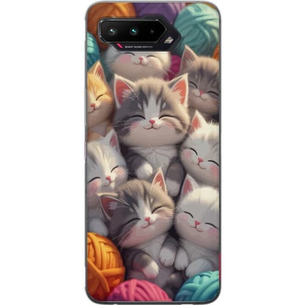 Kompatibelt Mobildeksel til Asus ROG Phone 5 Sovande kattungar beige