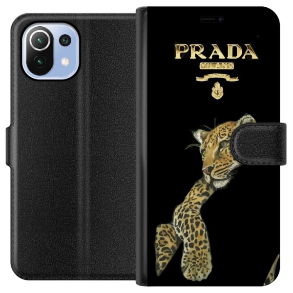 Xiaomi Mi 11 Lite Lompakkokotelo Prada Leopard