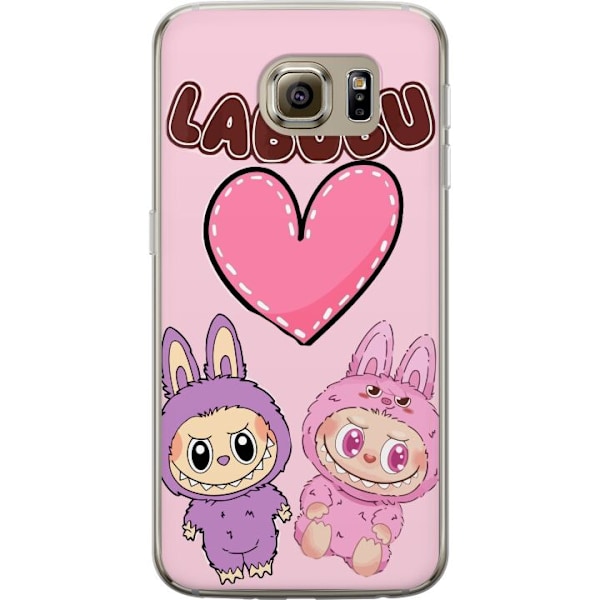 Samsung Galaxy S6 Gjennomsiktig deksel Labubu Pink Monster