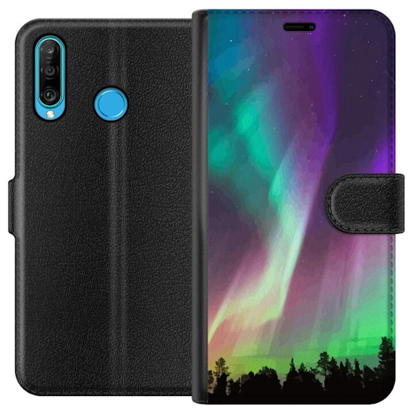 Huawei P30 lite Lommeboketui Nordlys