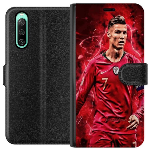 Sony Xperia 10 IV Lompakkokotelo Ronaldon Taidot - CR7 Suunnit