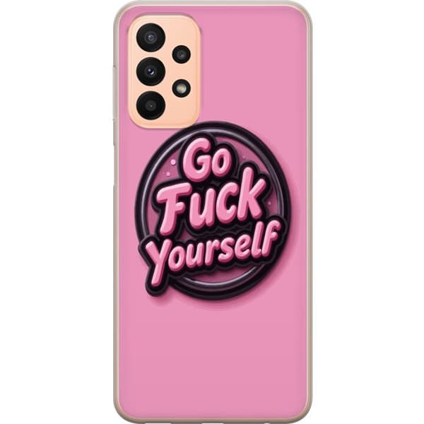 Kompatibelt Mobildeksel til Samsung Galaxy A23 Rosa emblemform