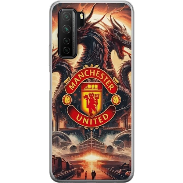 Huawei P40 lite 5G Läpinäkyvä kuori Manchester United