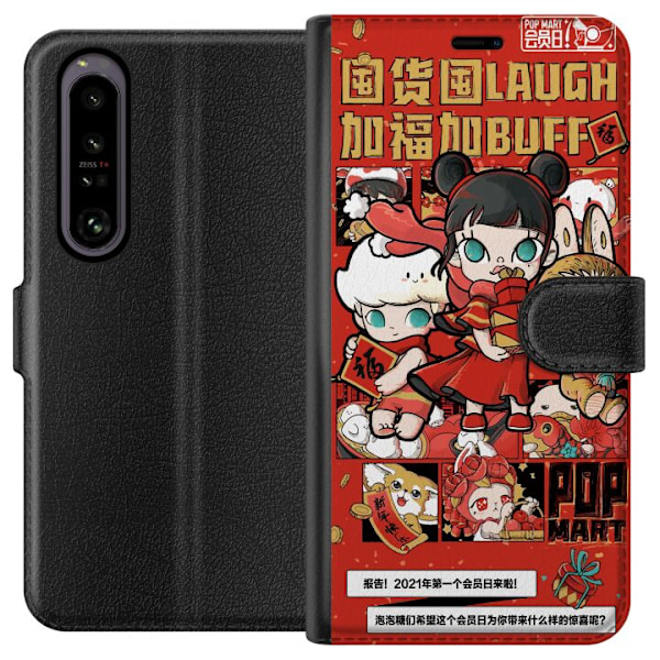 Sony Xperia 1 IV Lommeboketui Pop Mart buff