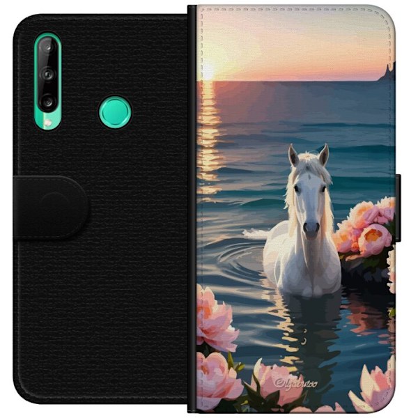 Huawei P40 lite E Lompakkokotelo Uiva hevonen